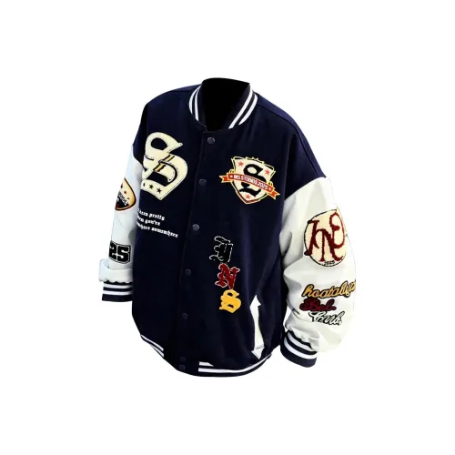 PISYPOX Темно-синие унисекс бейсбольные Джерси