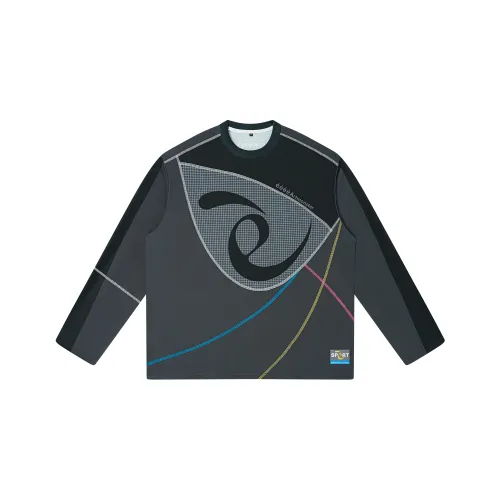 EeeeArtmonster Быстросохнущая длинная рубашка с длинным рукавом унисекс