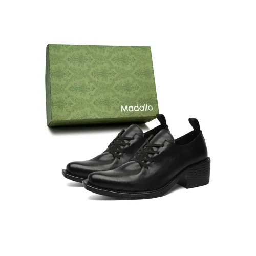 MADALLO Повседневные кожаные туфли низкий топ черный унисекс