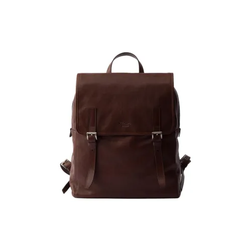 PRADA Рюкзак из кожи буйвола мужской цвет какао