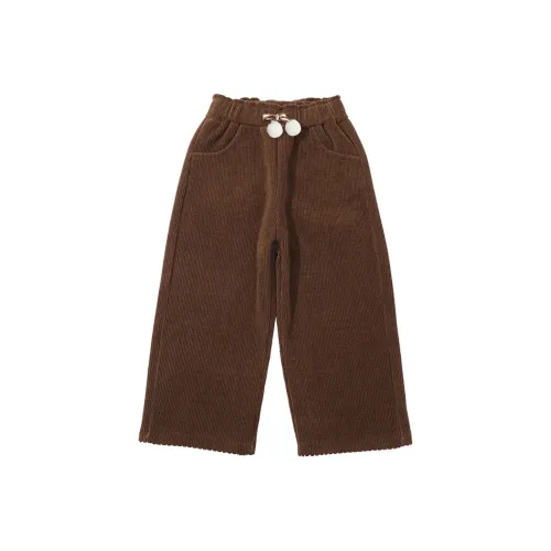 RHOBESAM Сентябрь Детская одежда Шенилл Утолщенные Брюки с Флисовой Подкладкой Широкие Брюки Шенилл Широкие Брюки Кофе Kids Тренировочные Брюки