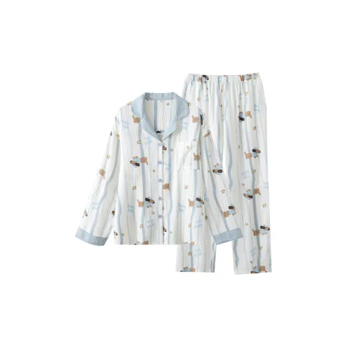 FAVMARTHA Щенок Планета Женские Пижамные комплекты