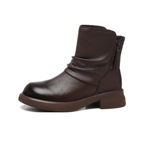 Golden Silk Rabbit Женские ботильоны