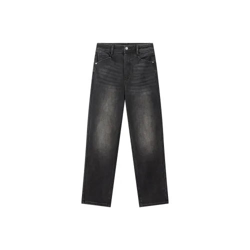 LEDIN Denim Темно-серый В наличии Женские Джинсы