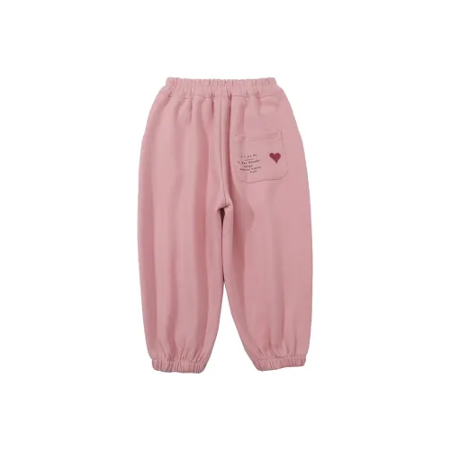 RHOBESAM Jimmy Dee Pocket Print Casual Pants Pink Kids Sweatpants