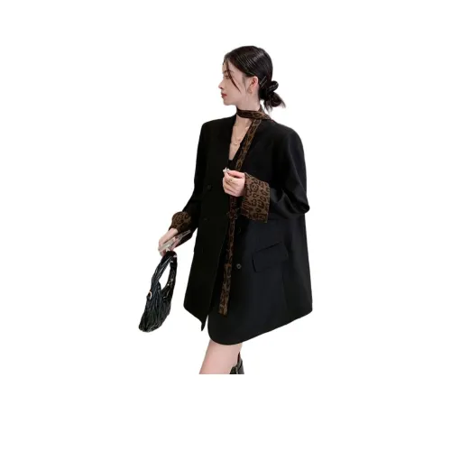 YOUSEKOO Черный Женские Деловые Костюмы