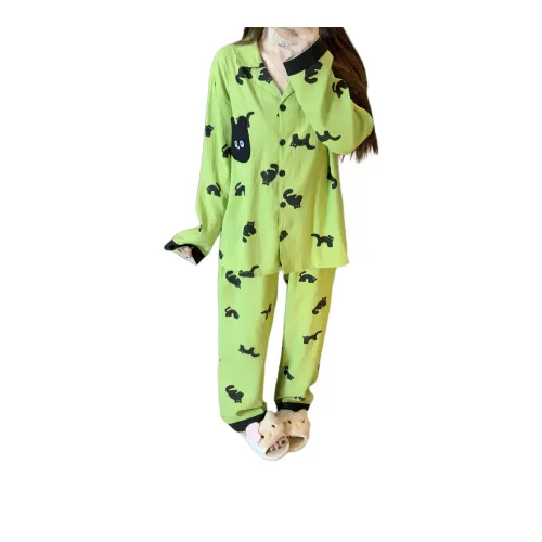 TELENT Зеленый Женский Пижамный Комплект