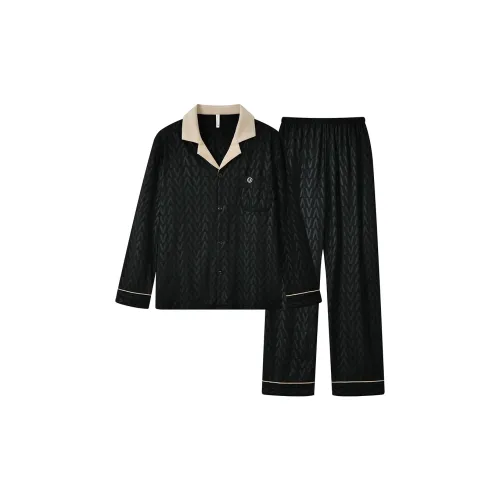 Gongdie Черный мужской комплект пижам
