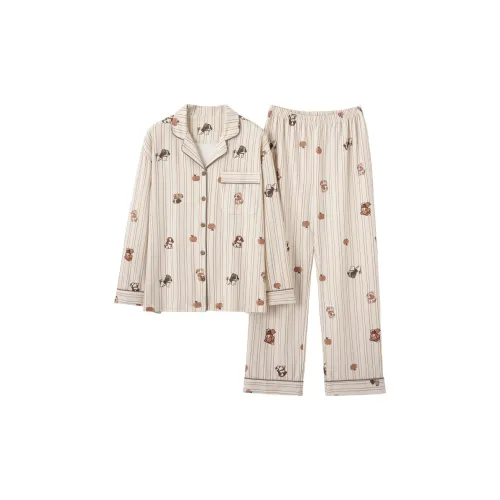 MADALLO Женские льняные женские пижамные комплекты