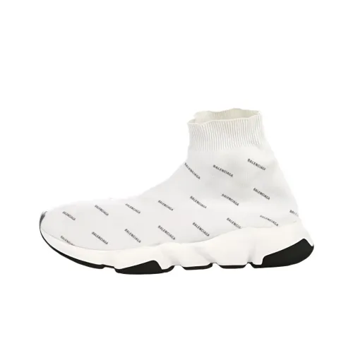 Balenciaga Speed High Топ Повседневная обувь Женская Белая