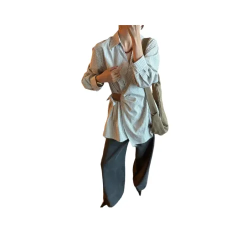 COVER TIME Blue Women's Shirts COVER TIME Синий Женские Рубашки