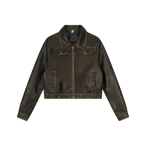 WITHOUTSUMMER Кожа Куртка Унисекс