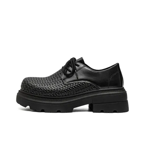 NMR Повседневные кожаные туфли низкие черные мужские