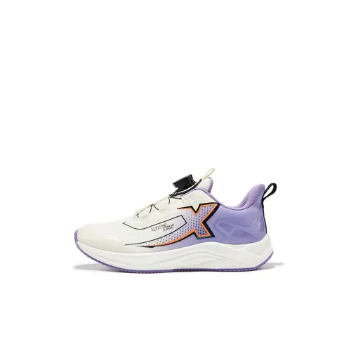 XTEP Slip-resistant Anti KICK Low Top Беговые кроссовки Черный Grass Yellow Glycine Purple Детский