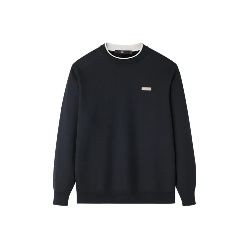 HLA Темно-синий 87 Мужской Трикотаж