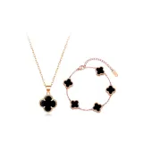 Романтическая коллекция "Четырехлистный клевер" (черный)