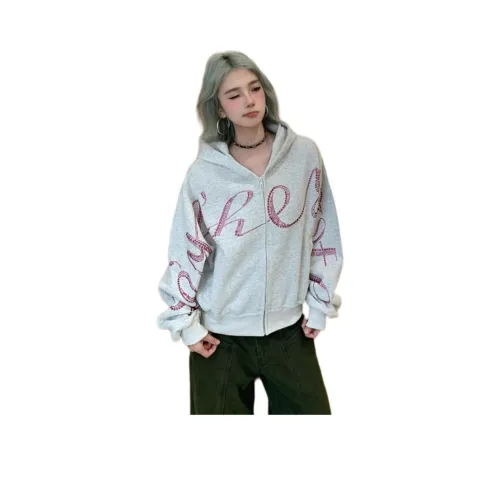 YOUSEKOO Серый Женский Свитшот