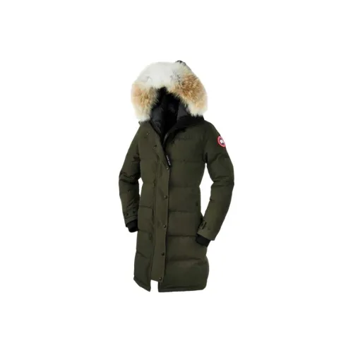 Canada Goose Shelburne Series пуховик PARKA пальто зимний женский армейский зеленый
