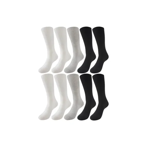 NAVIGARE [10 пар] 4 черных 4 белых 2 средне-серых мужские носки до колена