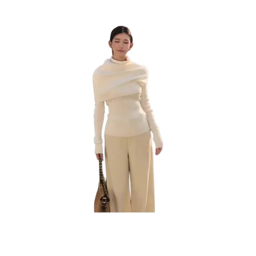 LANGQING Абрикос Женские Свитера