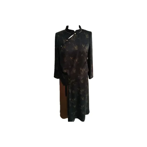 MAJIAJIA Черный Женские Ципао