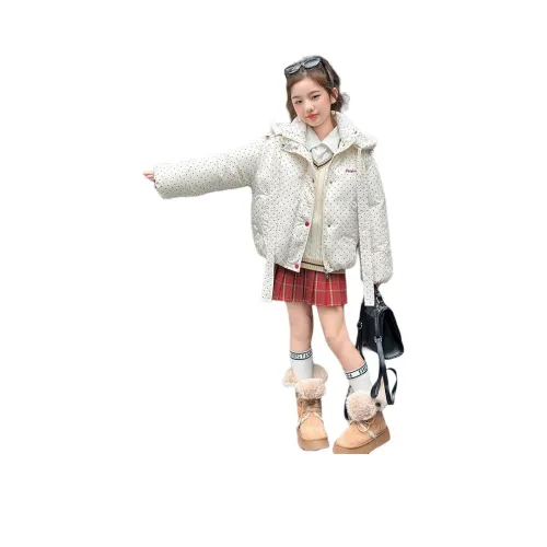 Puppytown Бежевый Школьный возраст Утеплённые куртки