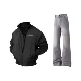 Чёрный HJ25589 + Дымчатый Серый 7740