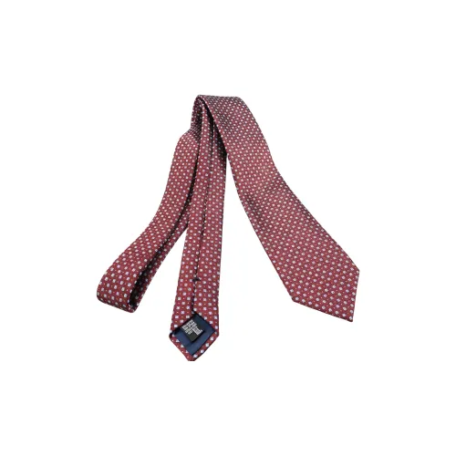 EMPORIO ARMANI Шелковые галстуки Мужской Бордо Красный Светло-Синий
