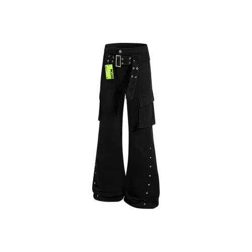 W7H1 Черный Унисекс Джинсы