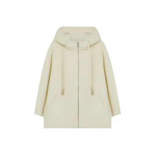 GZQJ Белое Женское Пальто