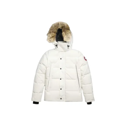 Canada Goose Wyndham Series Пуховик Parka Пальто Зимний Мужской Beichen Белый