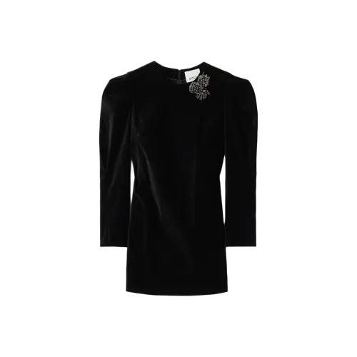 ISABEL MARANT Длинное платье с длинными рукавами женское