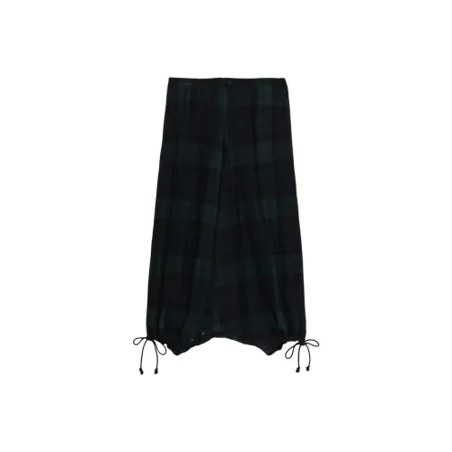 Yohji Yamamoto Ground Y FW25 Big REFINE Клетка Внутренний шов Брюки Пуговица SAROUEL Брюки Повседневные Брюки Унисекс