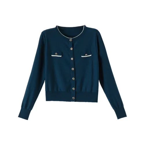 Late White Трикотажная ткань Кардиган Женские