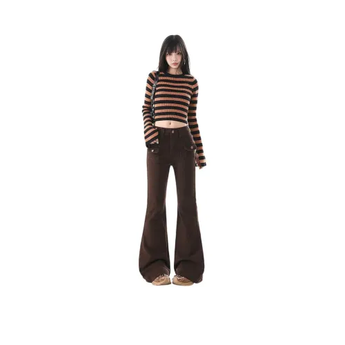 STGX Оранжевый Коричневый SHADES Женские Джинсы