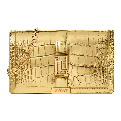 FANSIZHE Greca Goddess Коровья кожа Сумка через плечо Сумка на плечо Женская Золотая