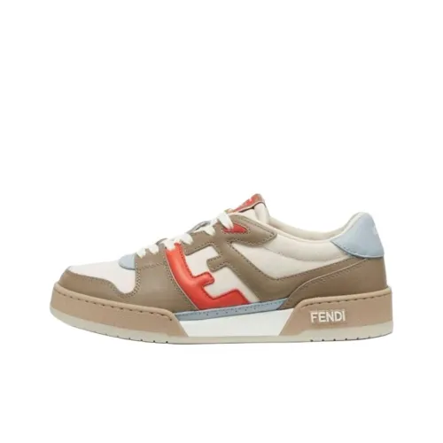 FENDI Match Low Топ Скейтборд Кроссовки Женские Коричневый