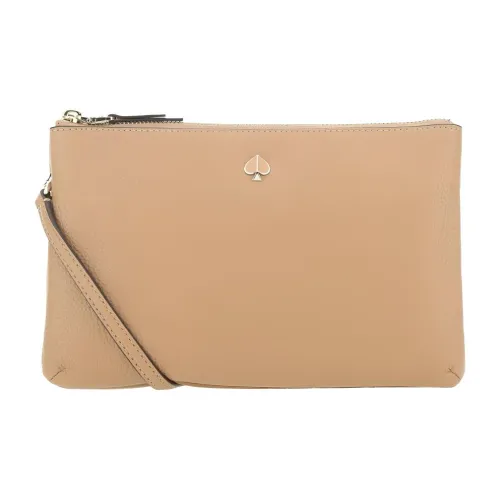 Kate Spade Сумка через плечо из галечной кожи среднего размера женская коричневая