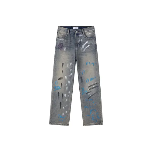 CHOCOOLATE XPB0461 Ностальгический синий Унисекс Джинсы