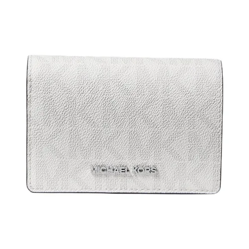 MICHAEL KORS Jet Set Покрытый холст Кошелек Средний Унисекс Белый