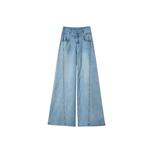 BELOVED STARRY Светло-Синие Женские Джинсы