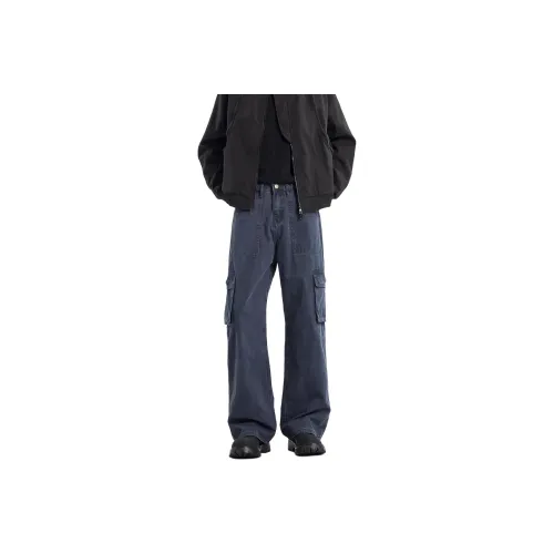 ENTONG Темно-синие джинсы унисекс