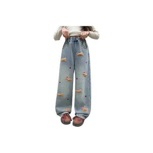 Mu Tong Teenager Флисовые Джинсы с Подкладкой