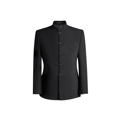 POLOMEISDO Черный Мужской Деловой Костюм