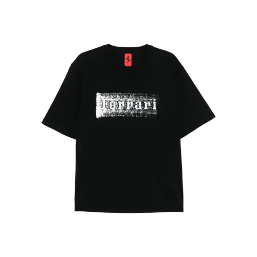 Феррари Черные Мужские T-Рубашки