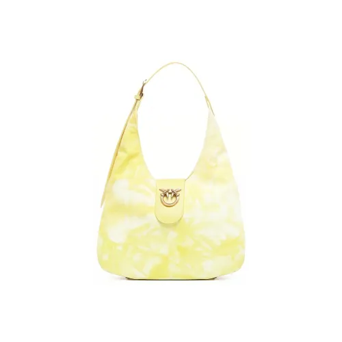 PINKO Хлопок с кожаными вставками одно плечо сумка женский желтый