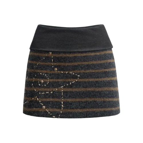 UNIFREE Повседневная Юбка Женская Темно-Серый