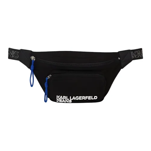 KARL LAGERFELD Переработанный хлопок Через плечо Бананка Мужской Черный