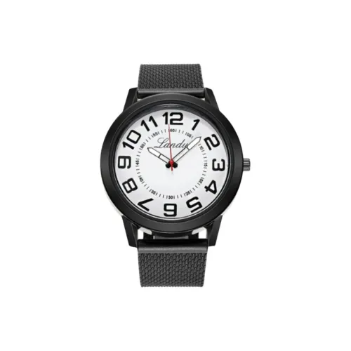 LANDU Кварцевый механизм сплав ремешок мужские часы белый циферблат