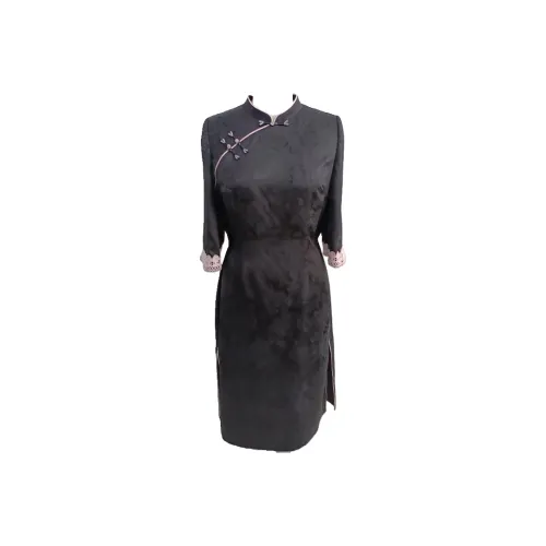 MAJIAJIA Черный Женские Ципао